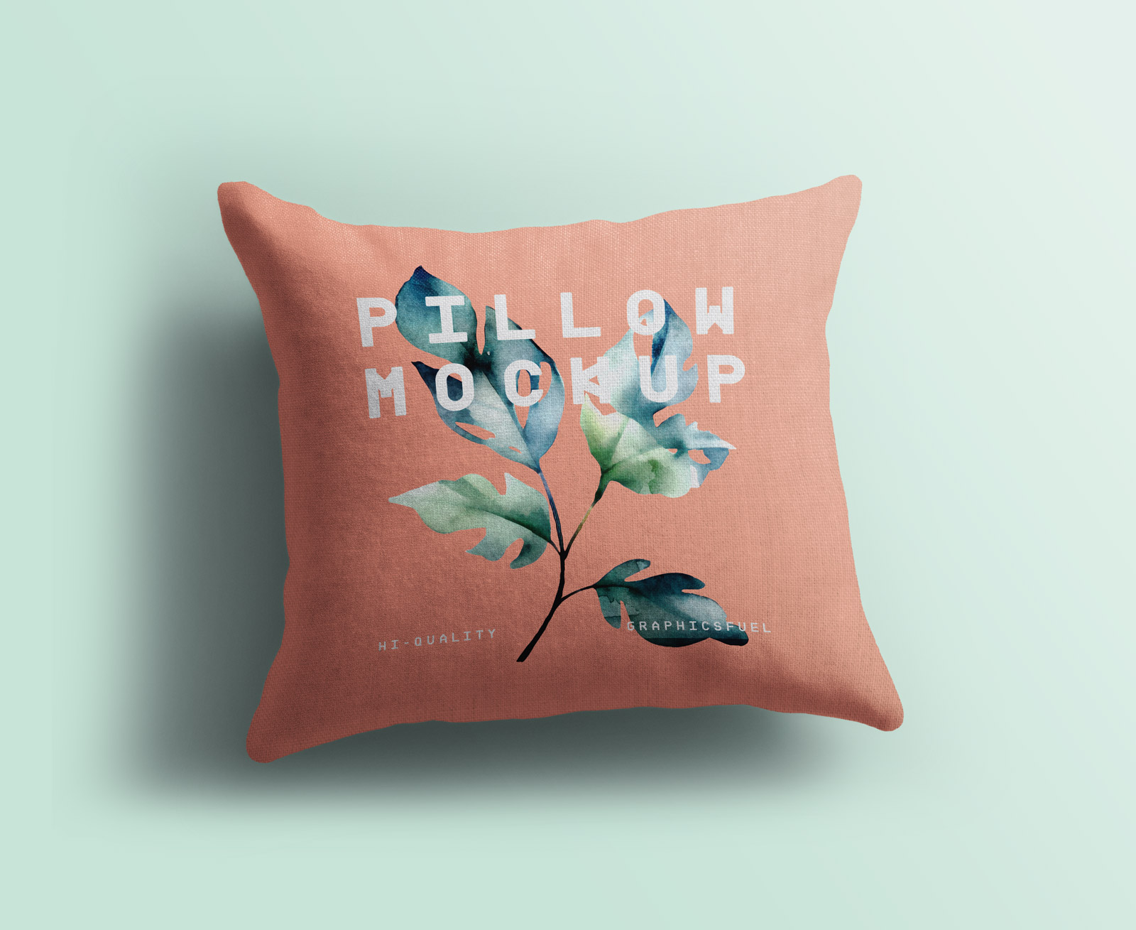 Square Pillow Mockup PSD Template