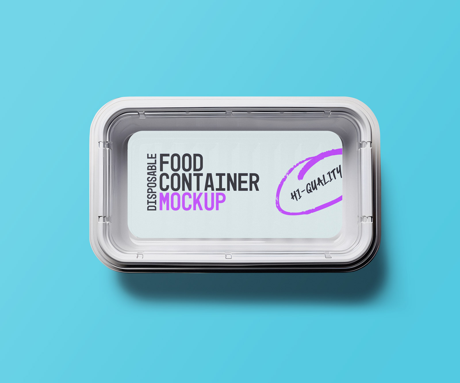 Disposable Food Container Mockup