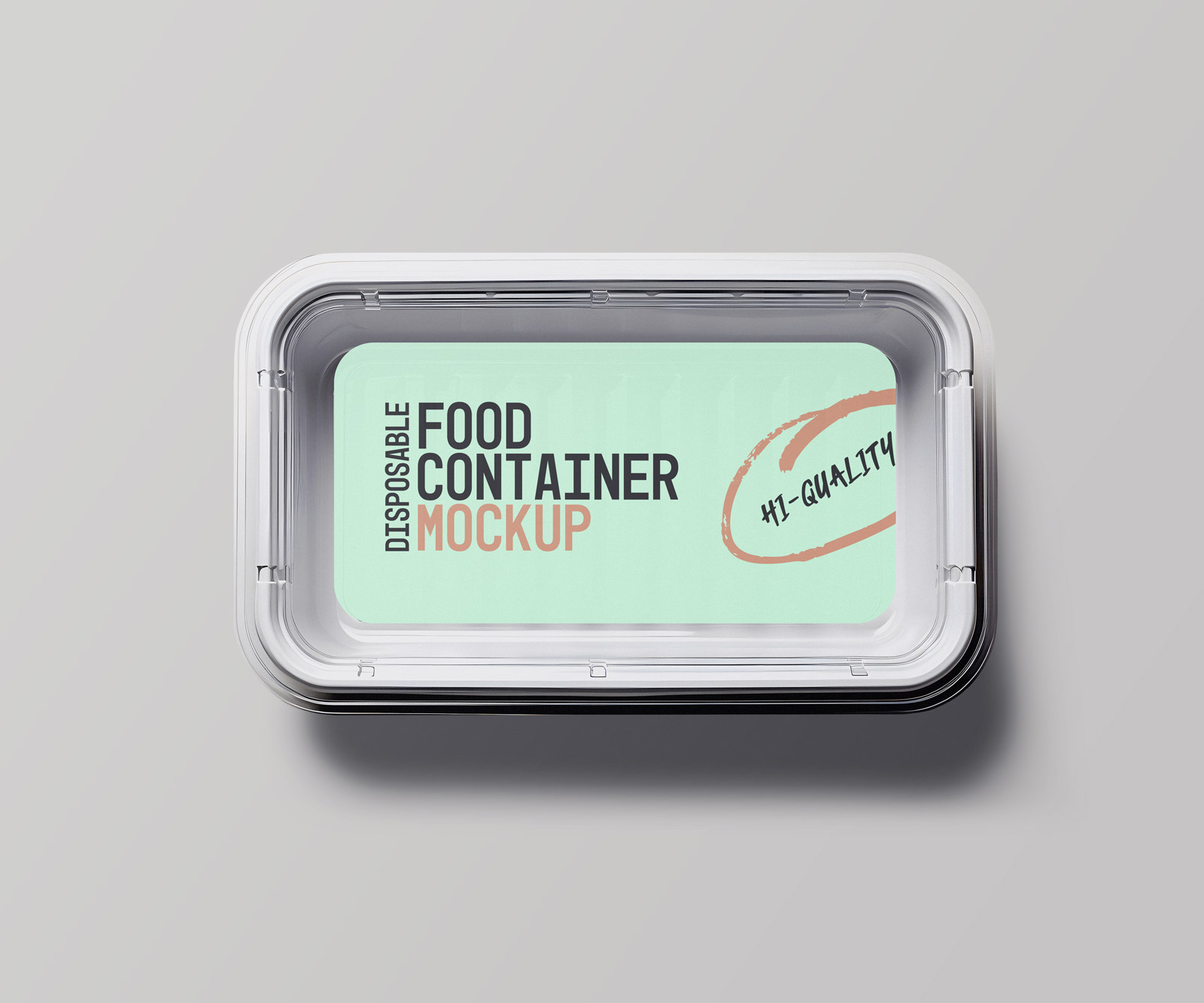 Disposable Food Container Mockup