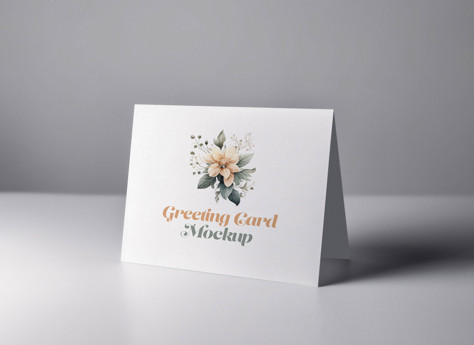 Standing Greeting Card Mockup