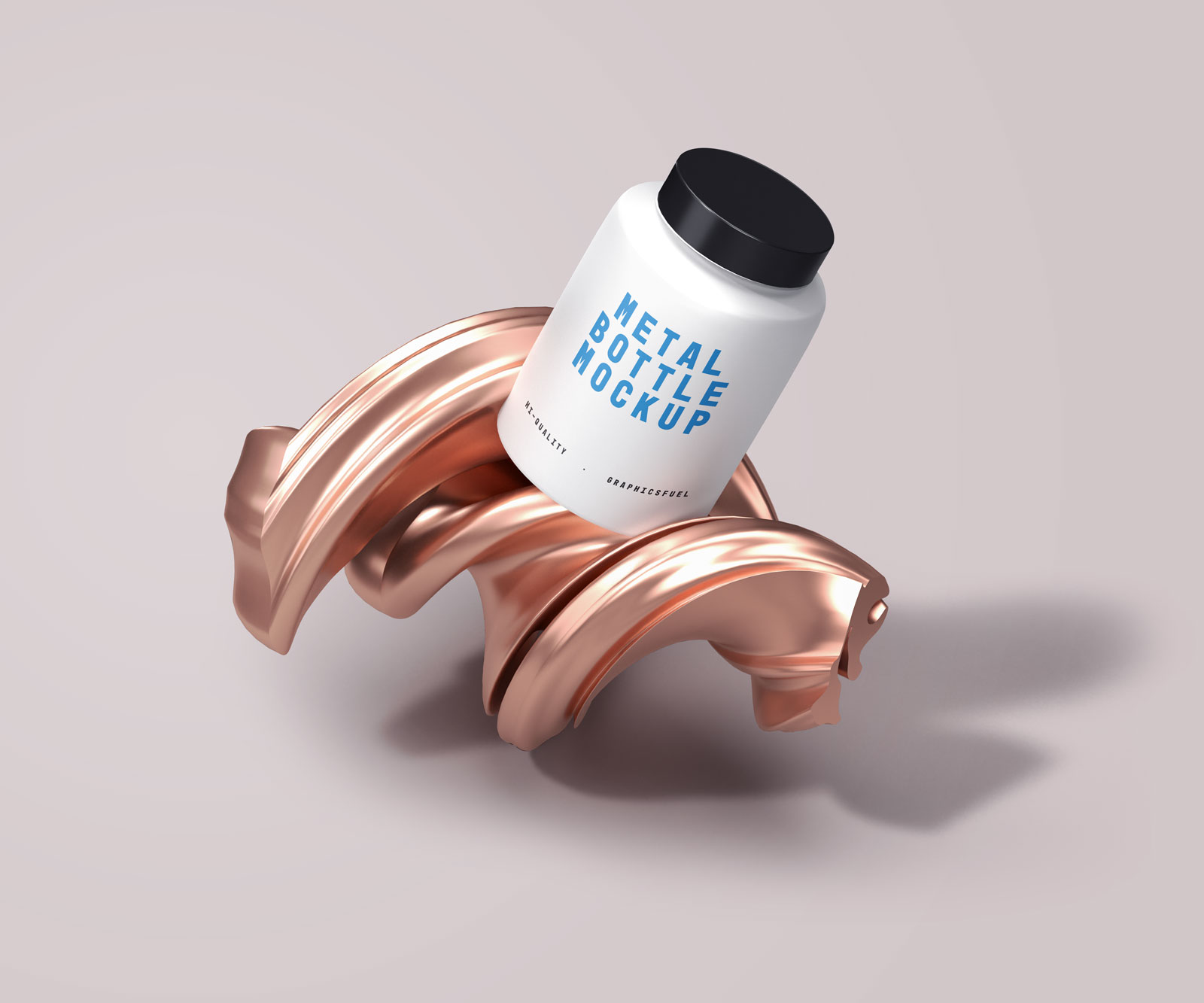 Metal Bottle Mockup Scene