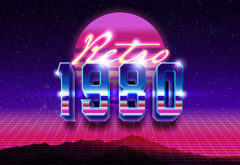 1980 Retro Text Effect