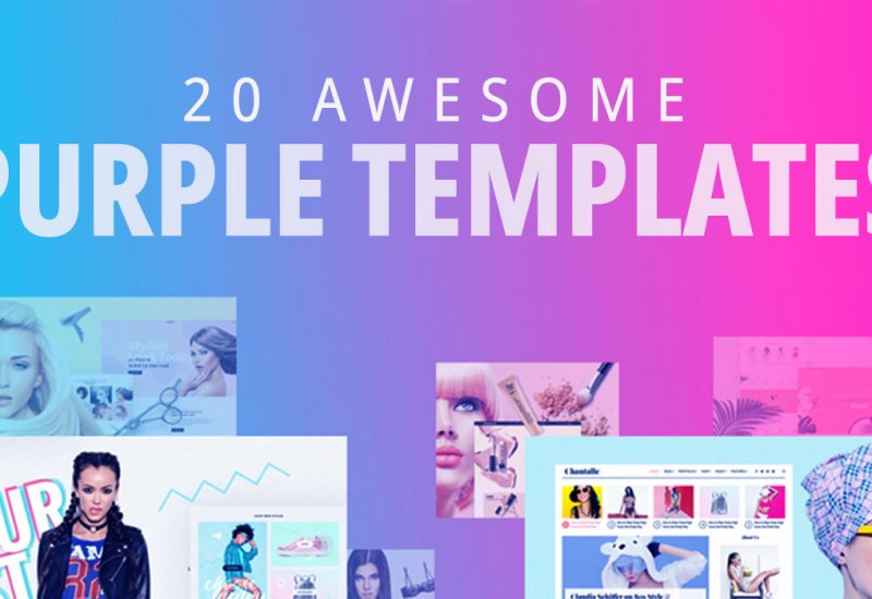 20 Awesome Purple Templates