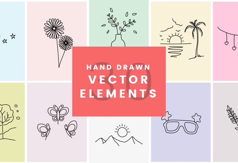 30 Handdrawn Vector Elements