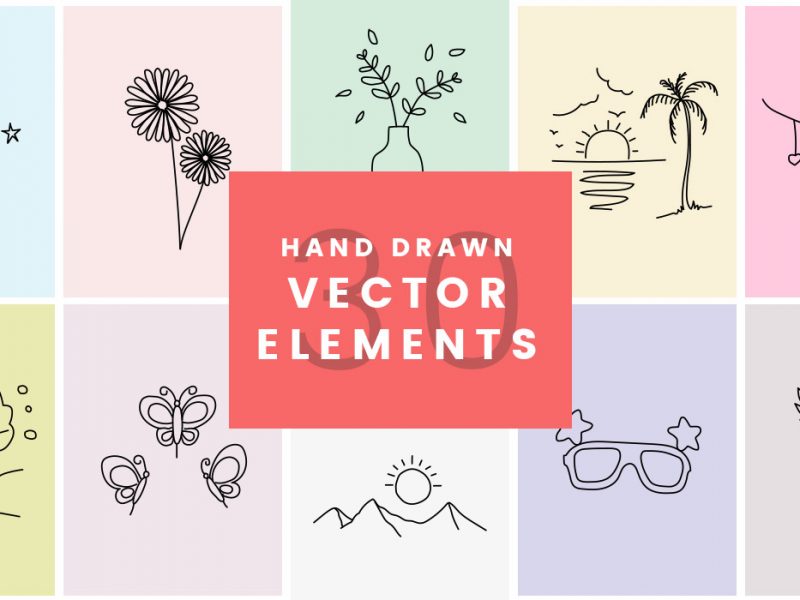 30 Handdrawn Vector Elements