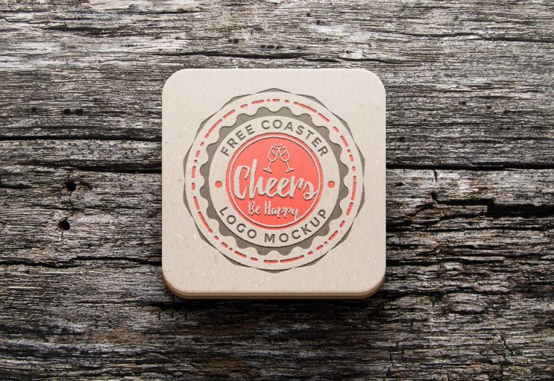 Coaster Mockup PSD