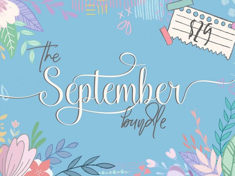 Fonts & Graphics Bundle For September 2016