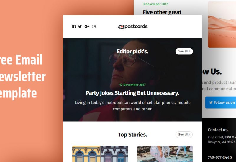 Free Email Newsletter Template