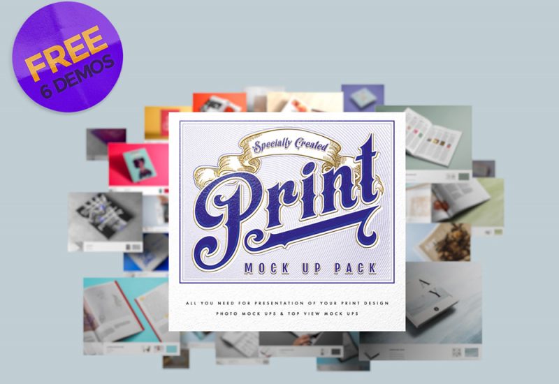 Free Demo Print Mockup PSD