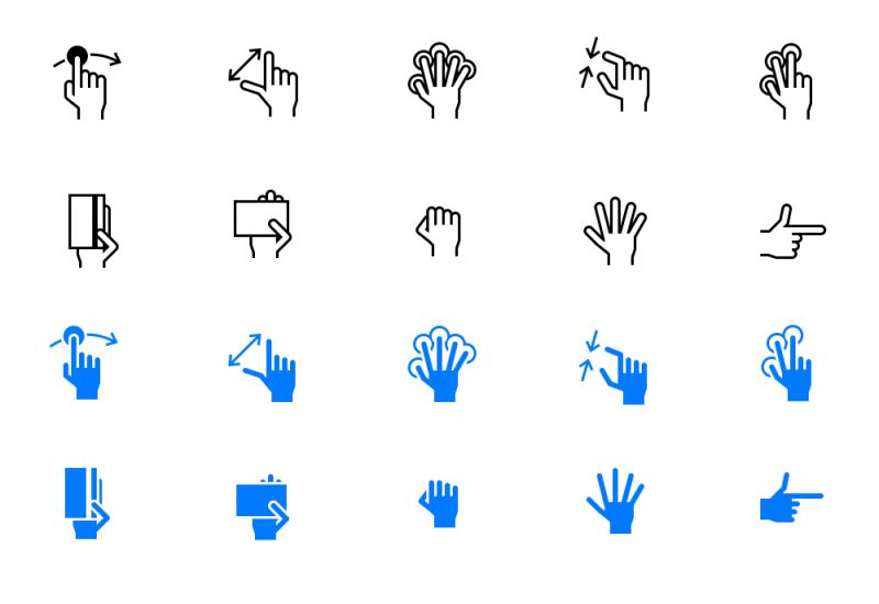 Free iOS Tab Bar Hand Gestures