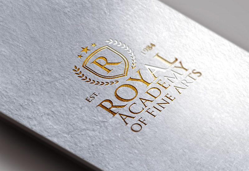 Gold Foil Logo Mockup