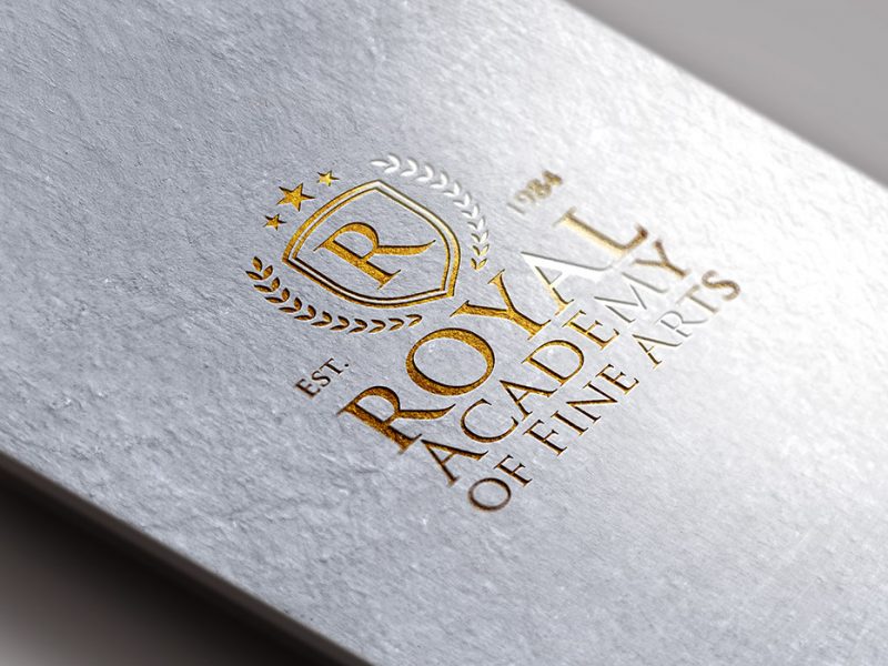 Gold Foil Logo Mockup