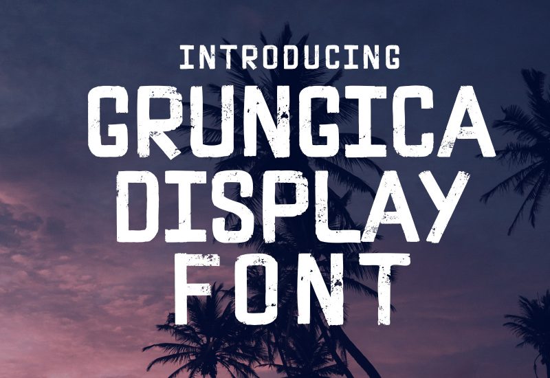 Grungica Display Font