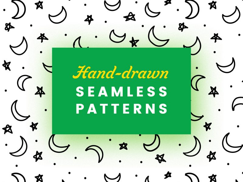 Hand-drawn Seamless Abstract Patterns