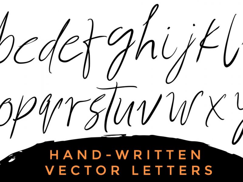 Handwritten Vector Alphabets & Letters