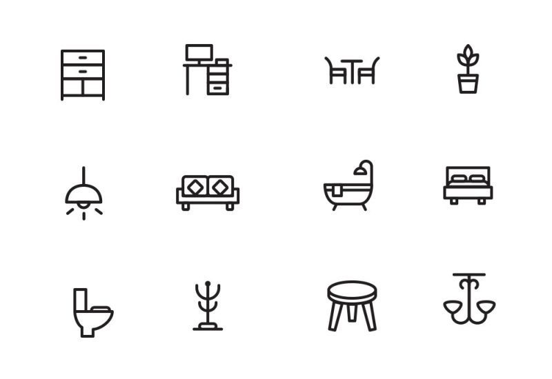 Home Decor & Furniture Icons