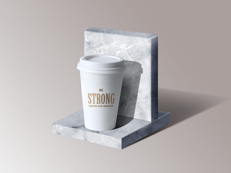 Marble Stand Mockup PSD