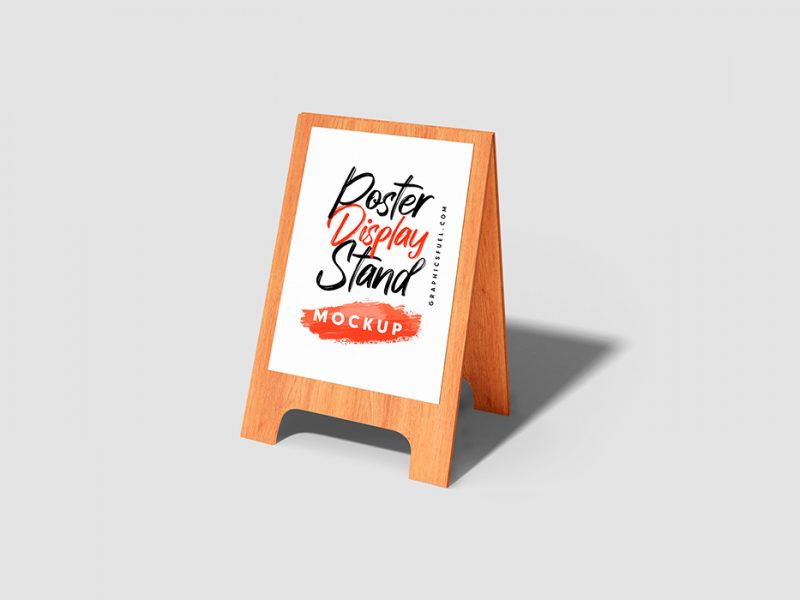 Marketing Poster Display PSD Mockups