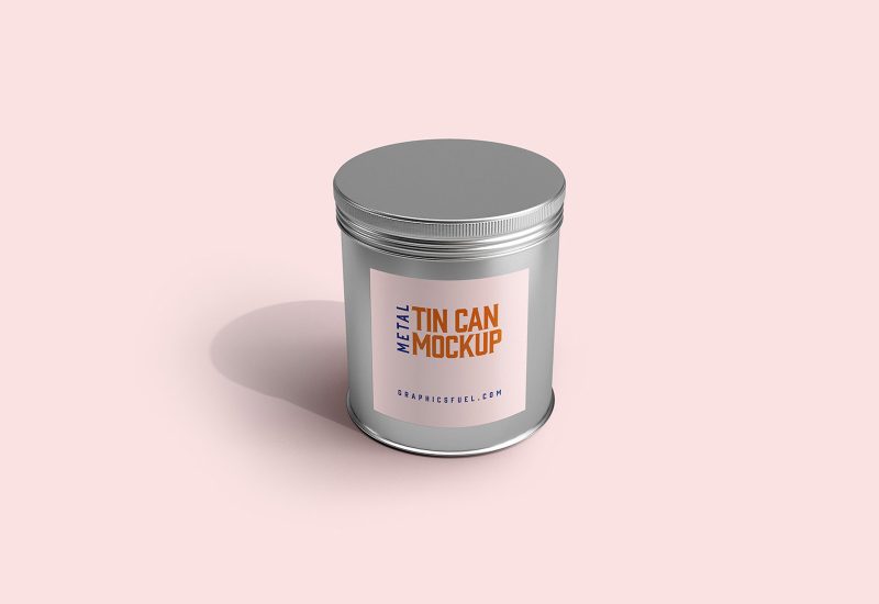 Metal Tin Can Mockup Templates