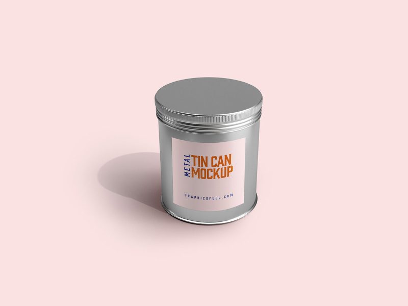 Metal Tin Can Mockup Templates