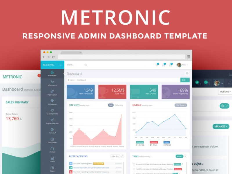 Metronic Admin Dashboard Template