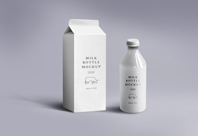 Milk Packaging Mockup