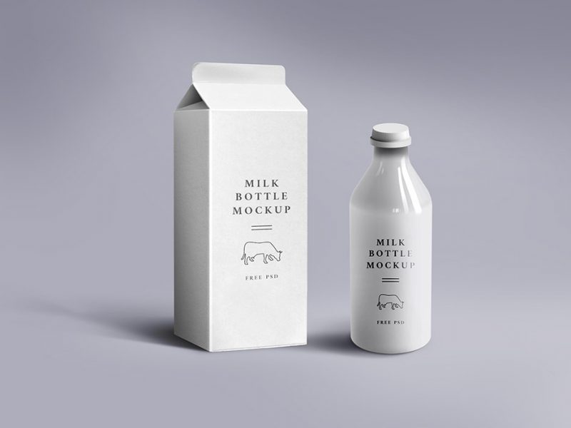 Milk Packaging Mockup