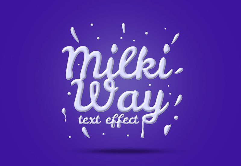 Milk Text Effect