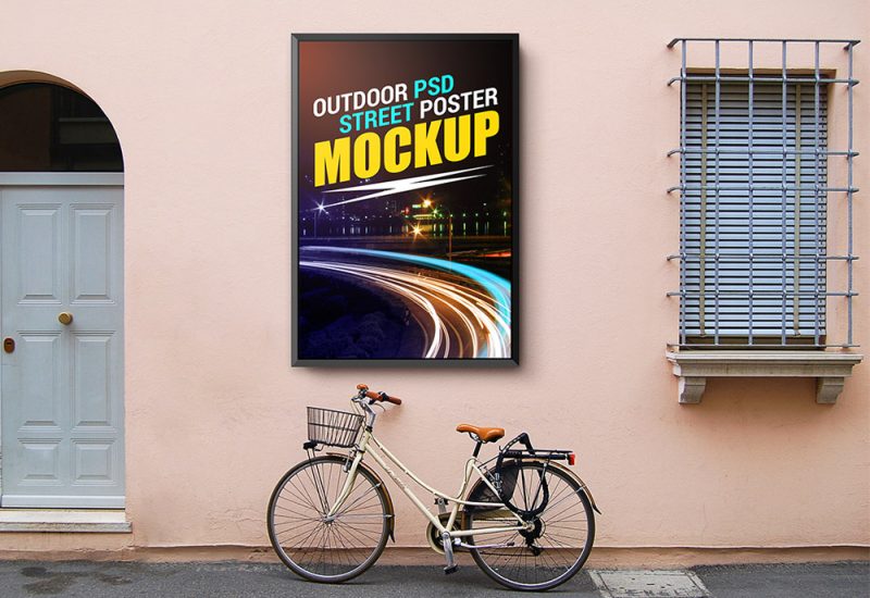 Outdoor Street Poster Mockup