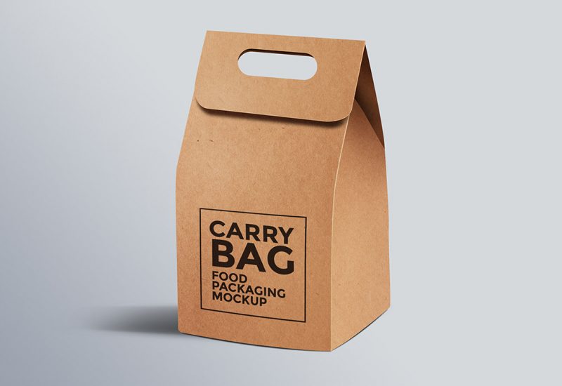 Paper Carry Bag PSD Mockup