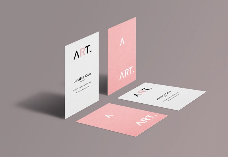 Perspective Business Card Mockups