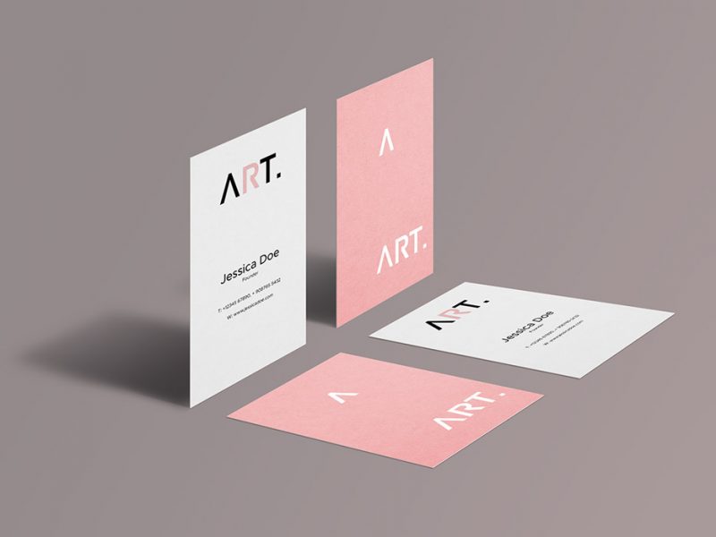 Perspective Business Card Mockups