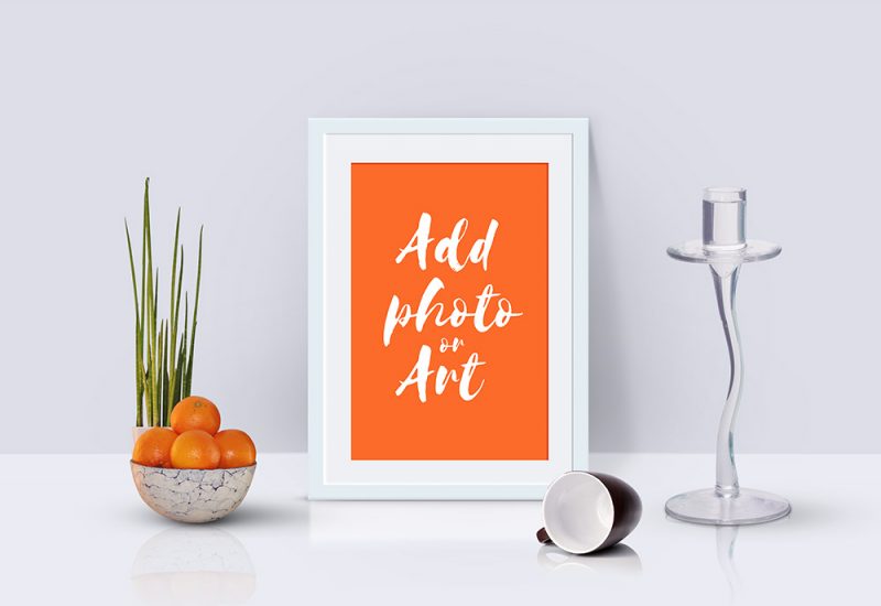 Photo Frame Mockup Scene