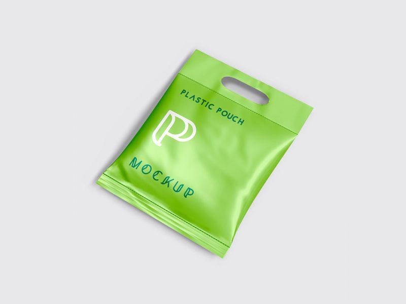 Plastic Pouch Packaging Mockup PSD Templates