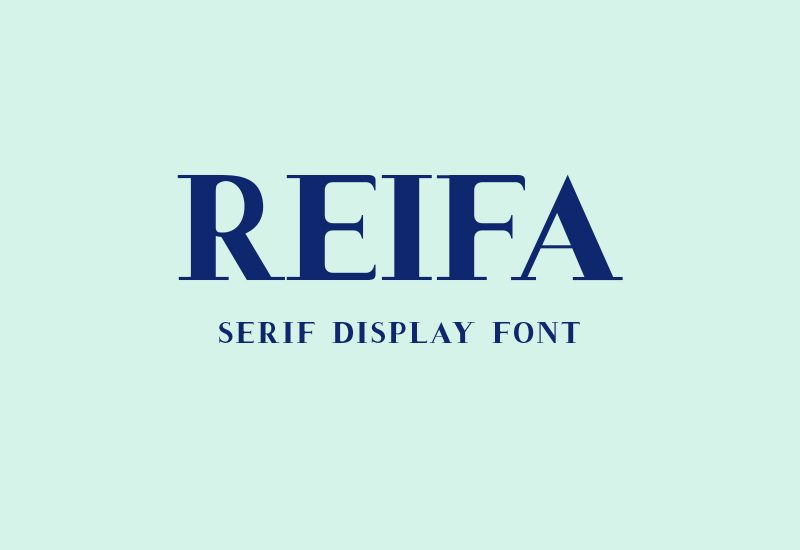 Reifa Serif Display Cap Fonts