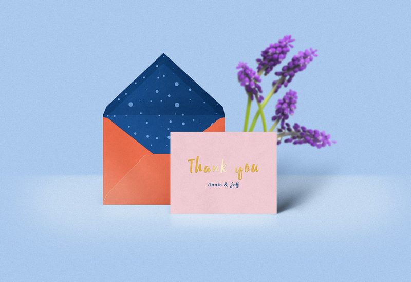 Thank You Card Mockup Template