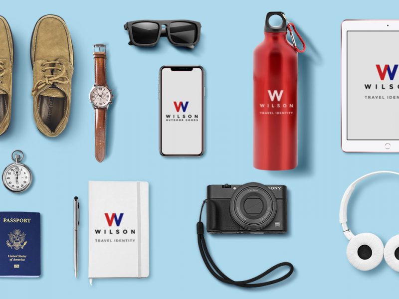 Travel Identity Mockup PSD