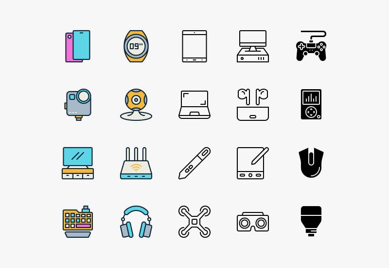 Vector Gadget Icons Pack