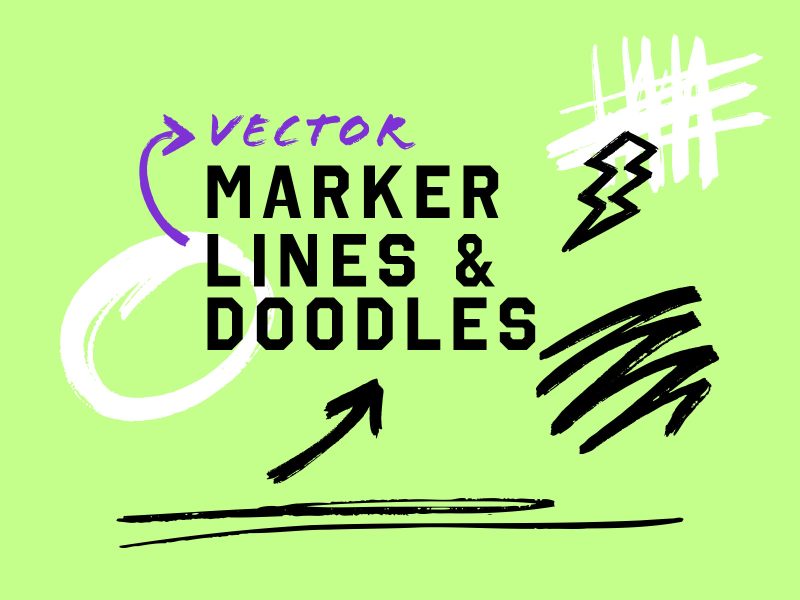 Vector Marker Lines & Doodles