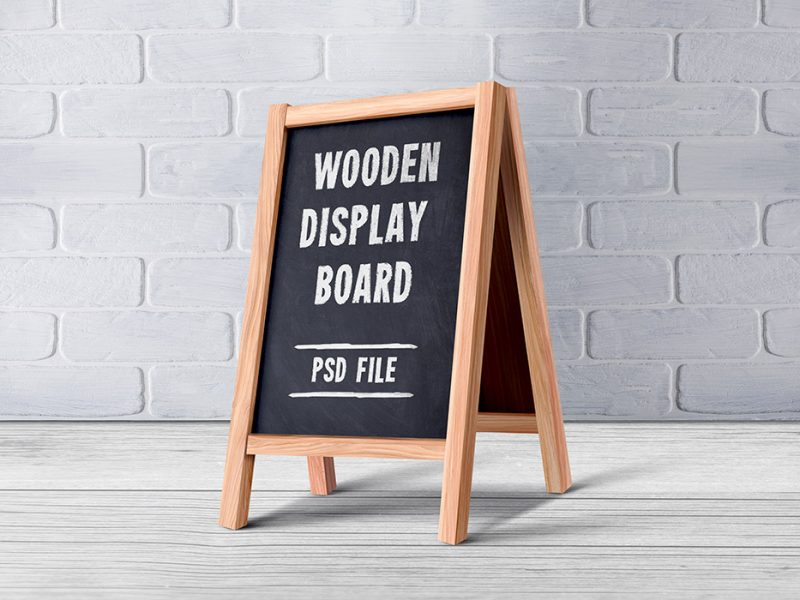 Wooden Menu Display Board