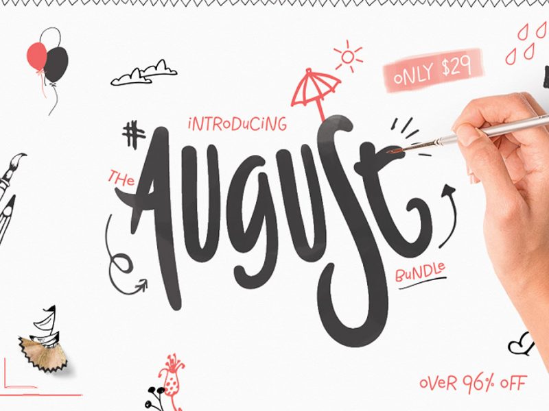 August Fonts & Design Bundle