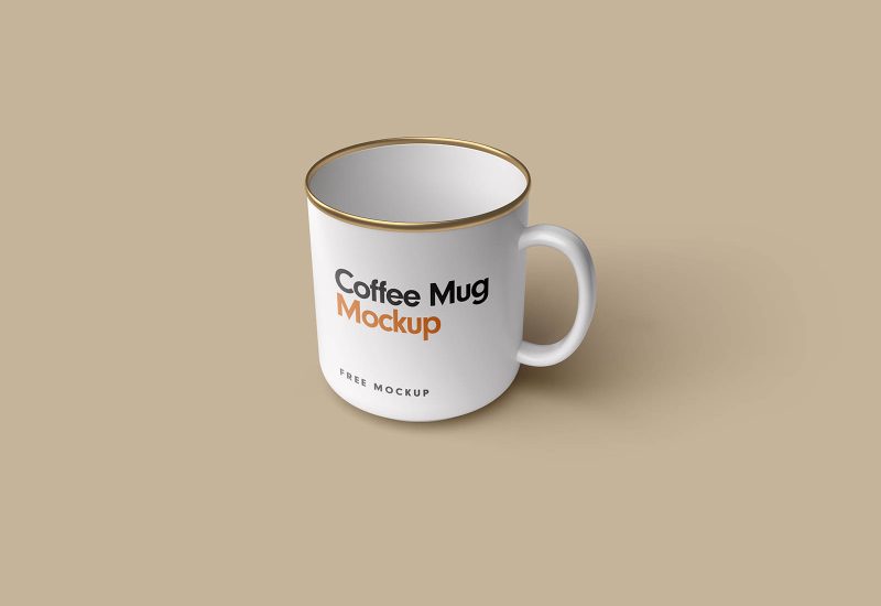 Free coffee mug mockup