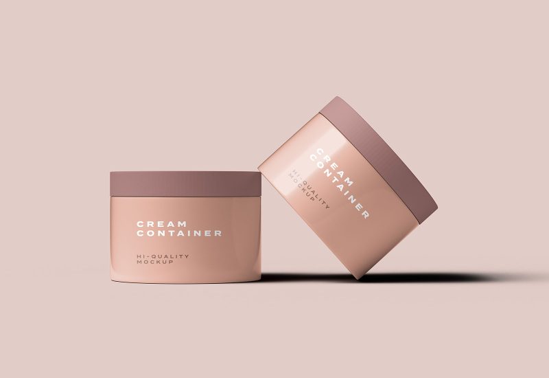 Cosmetic Cream Container Mockup