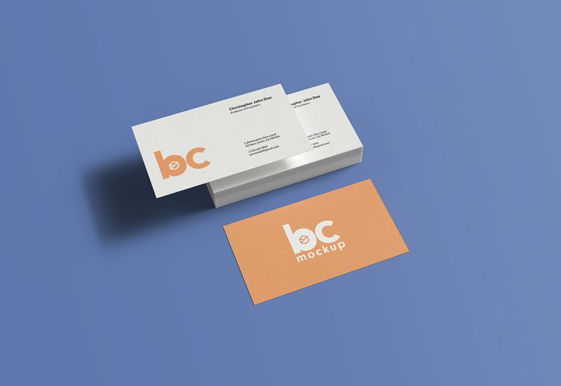 Free business card mockup