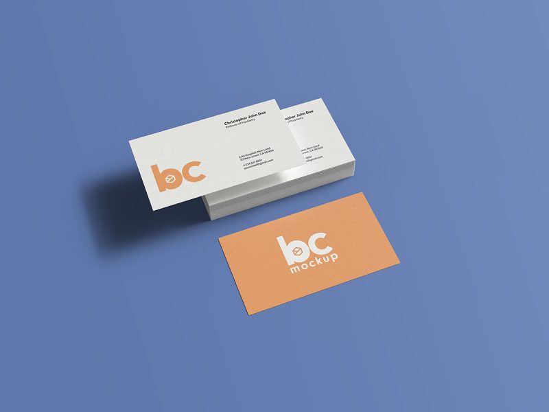 Free business card mockup