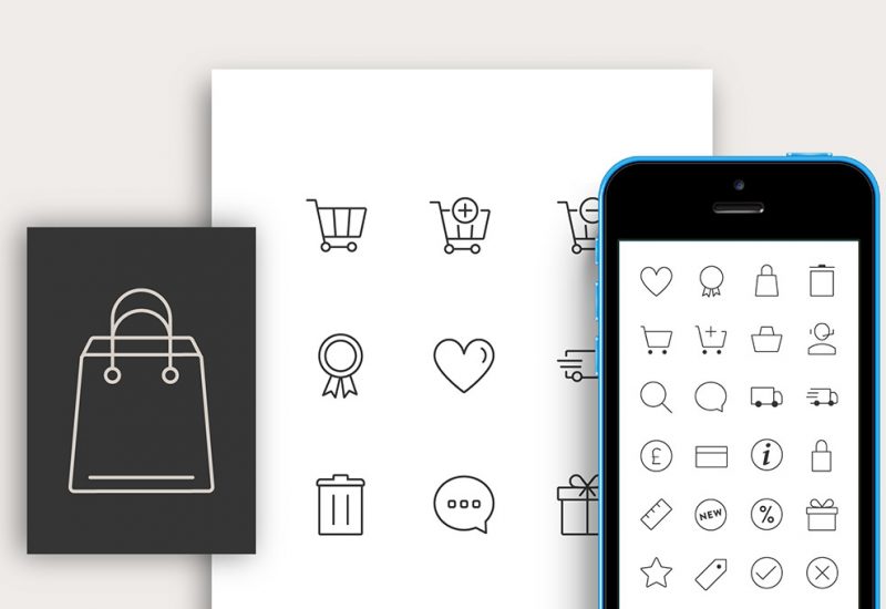 Free Responsive Ecommerce Icons