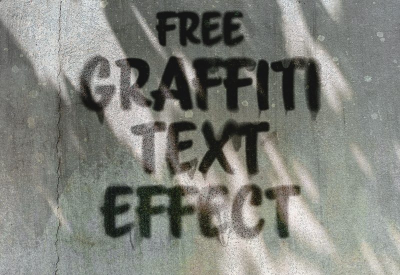 Free graffiti text effect