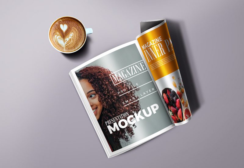 Free Magazine Mockup PSD