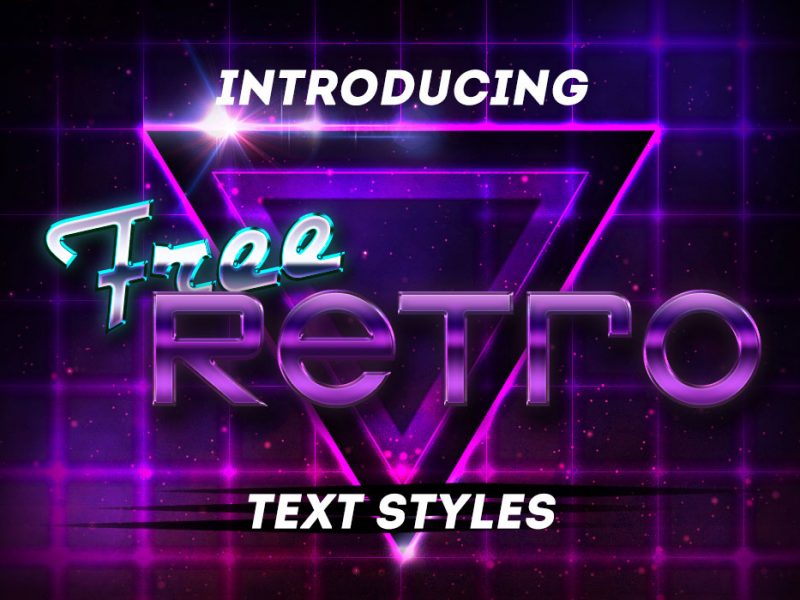 Free Retro PSD Text Styles