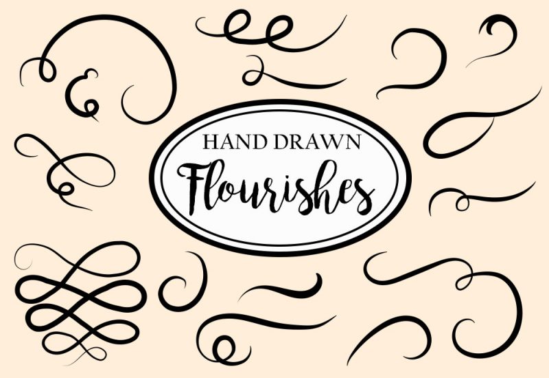 Free Vector Decorative Flourishes